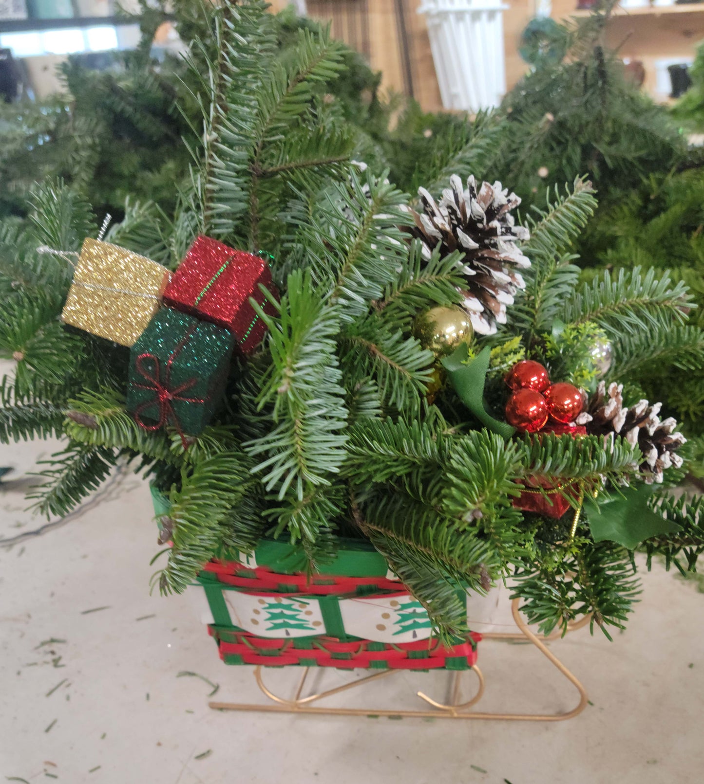 12/14 Sleigh Centerpiece Workshop Saturday, December 14th, 10 am